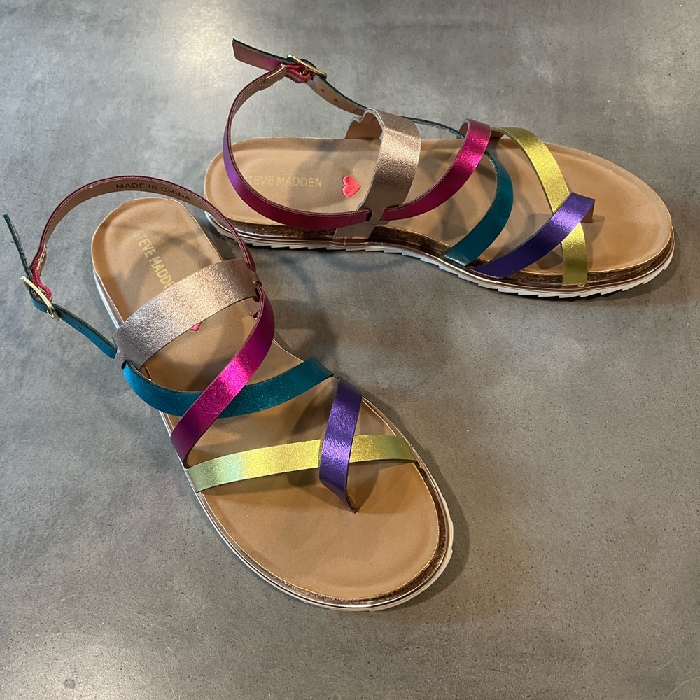 Multi colored sandals - Picture 2 of 4